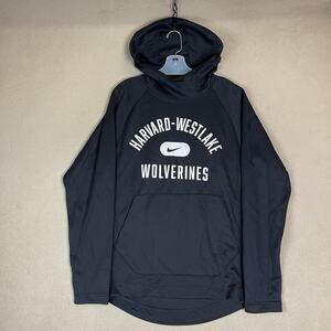 Nike Hoodie Mens S Black Harvard Westlake Wolverines‎ Spotlight Pullover Sweat
